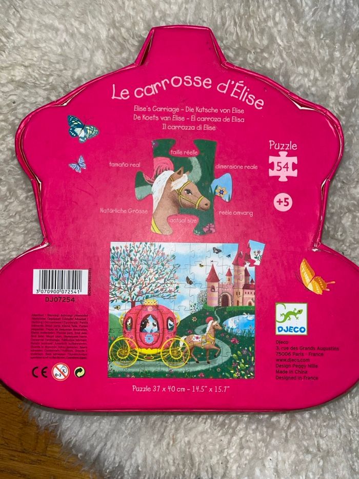 Puzzle le carrosse d’Élise djeco - photo numéro 3