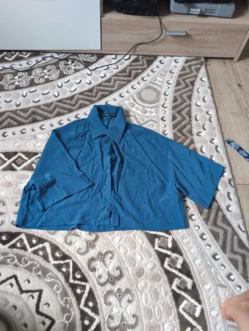 Chemise courte effet oversize