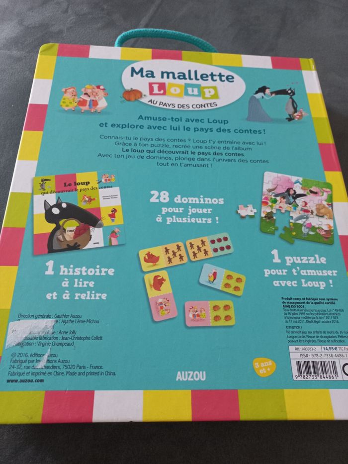 Ma.mallette p'tit loup au pays des contes livre dominos puzzle - photo numéro 4