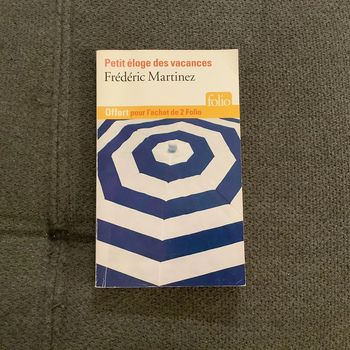 Livre petite éloge des vacances