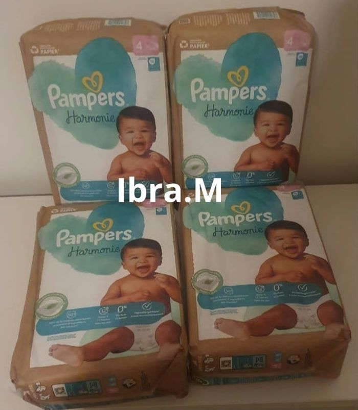 Couches pampers Harmonie taille 4
