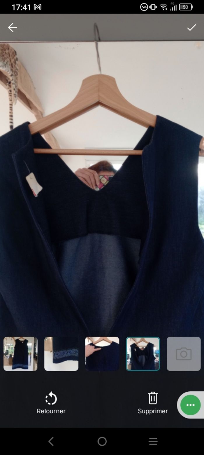 Robe été 44 denim c78 - photo numéro 10