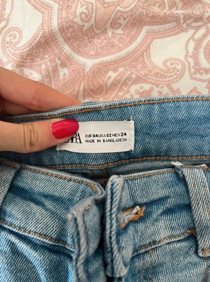 jean bleu zara - photo numéro 4