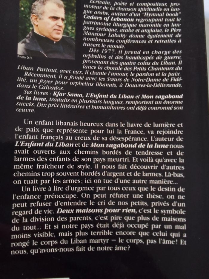 Père Mansour Labaky 🍀 Deux maisons pour rien - photo numéro 3