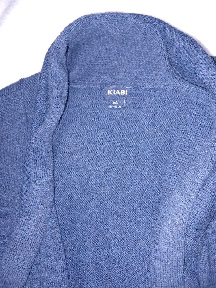 Gilet long 6 ans marine - photo numéro 2