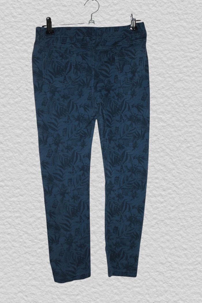 Pantalon bleu à motifs palmiers - Tissaïa - 9 ans - NEUF - photo numéro 2