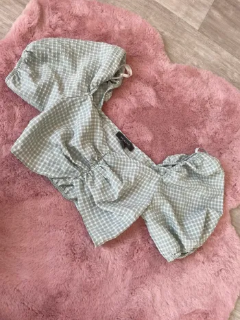 Crop top à carreaux