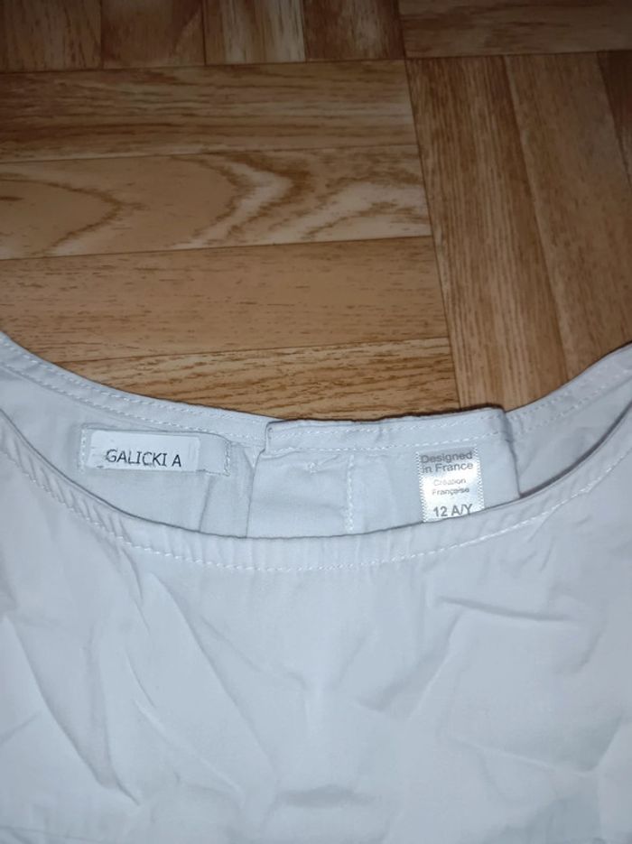 Robe fille blanche Okaïdi taille 12 ans en excellent état - photo numéro 4