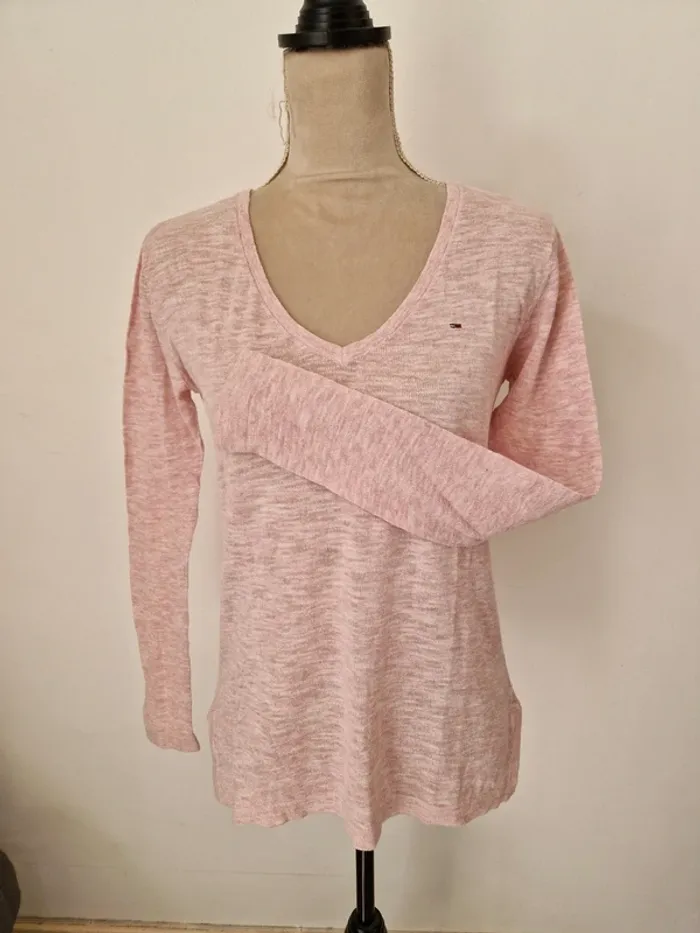 Pull léger rose tommy hilfiger taille xs