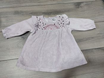 Robe tunique 3 mois avec en ciel comme neuve lilas