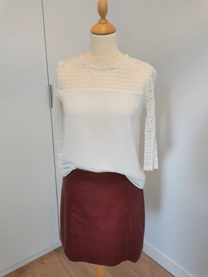 Blouse blanche dentelle Ycoo - photo numéro 3