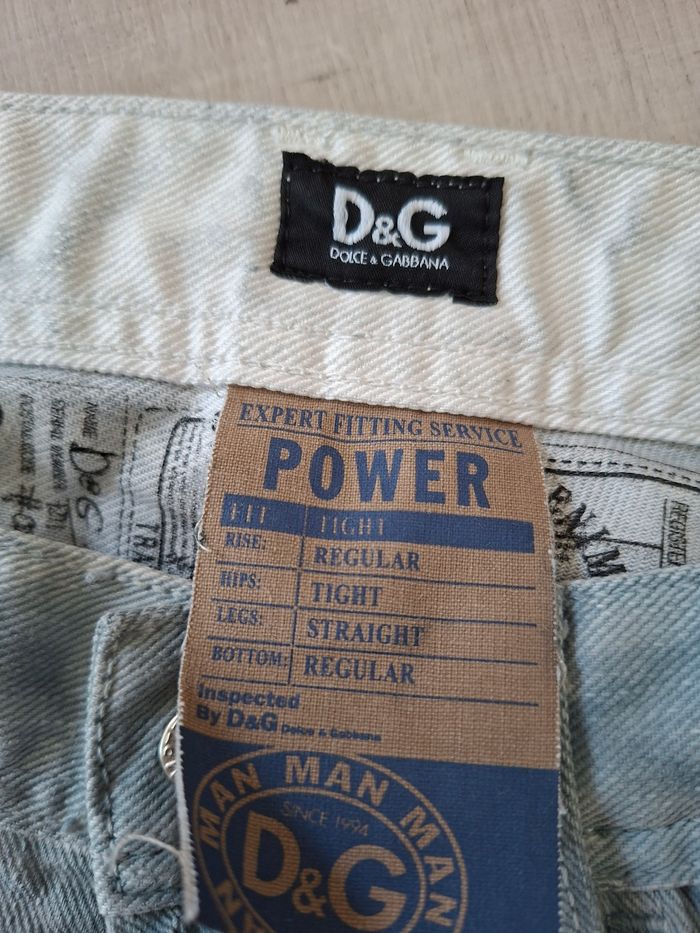 Jean Pantalon Dolce & Gabbana D&G / Bleu clair blanchi / Taille 29 (38/40 FR) M / Straight Regular - photo numéro 3