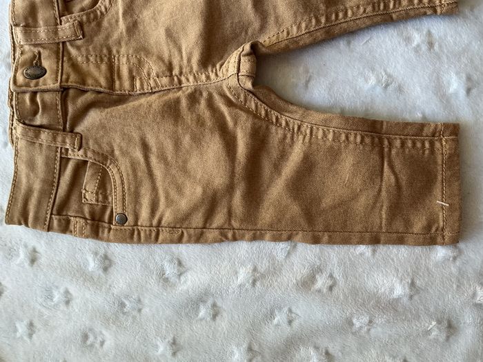 jean beige foncé taille réglable 3 mois gémo - photo numéro 4