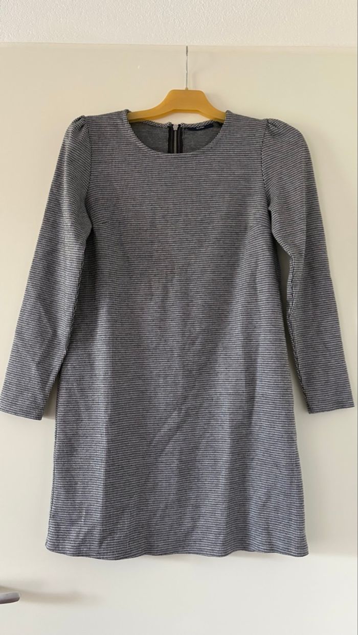 Robe type Vichy manche longue XS Femme - photo numéro 1