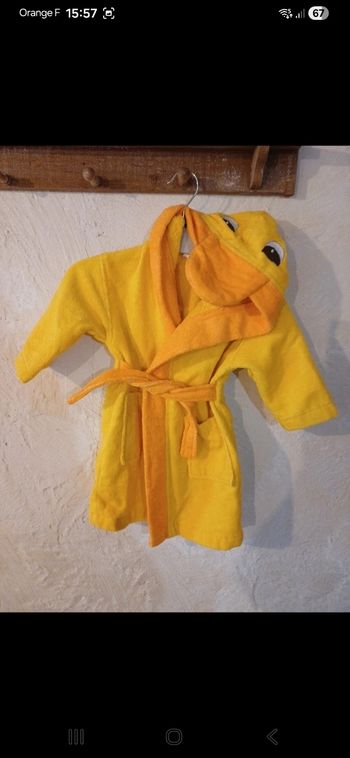 Peignoir bébé taille 18 mois