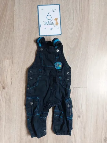 Salopette noire Orchestra 6 mois