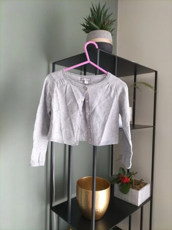 Gilet gris dentelle Vertbaudet 3 ans