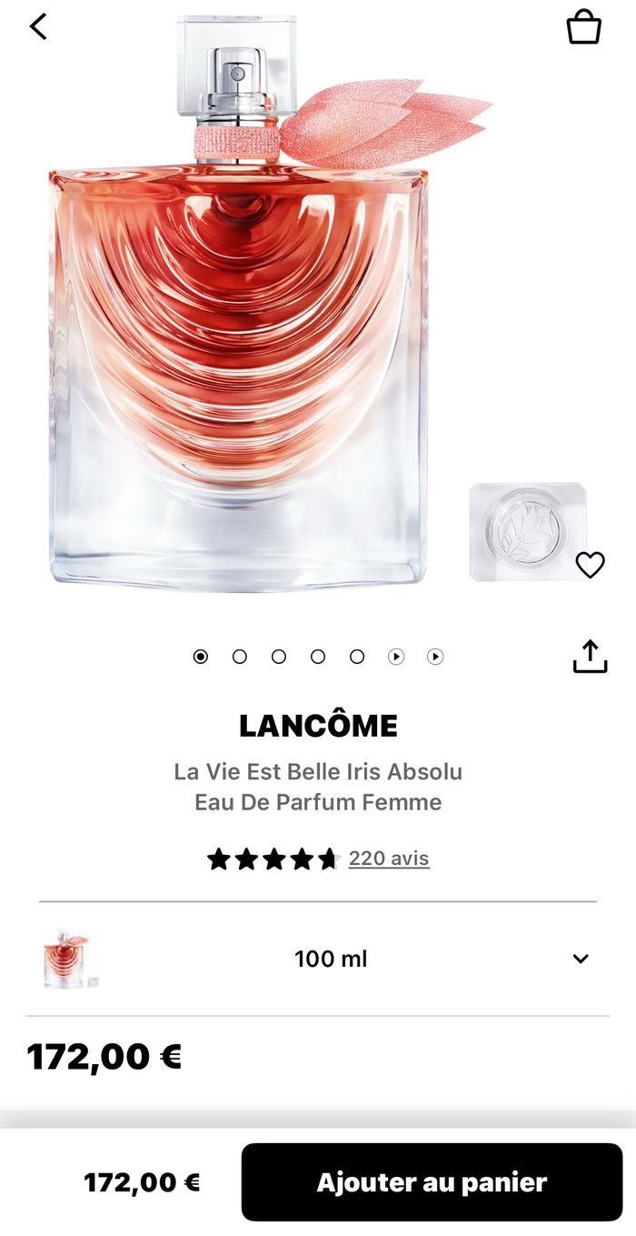 lancôme la vie est belle iris absolu eau de parfum 100 ml – neuf sous blister - photo numéro 6