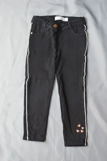 Jean slim noir Orchestra fille 24-36 mois