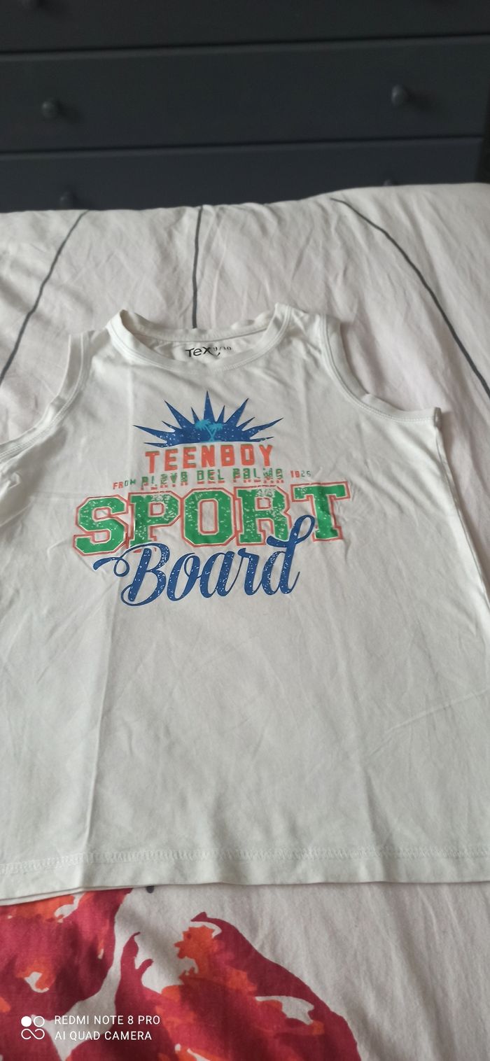 Debardeur blanc 10 ans