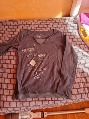 Pull col V Cache Cache (gris), L / 40 / 12