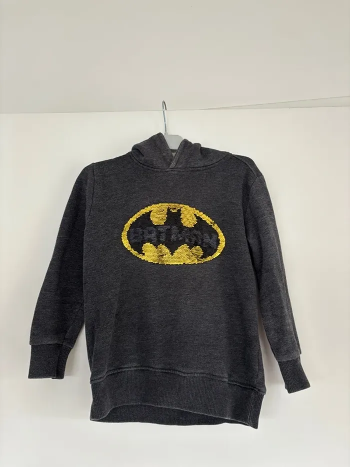 Sweat à capuche gris taille 8 ans Zara Batman