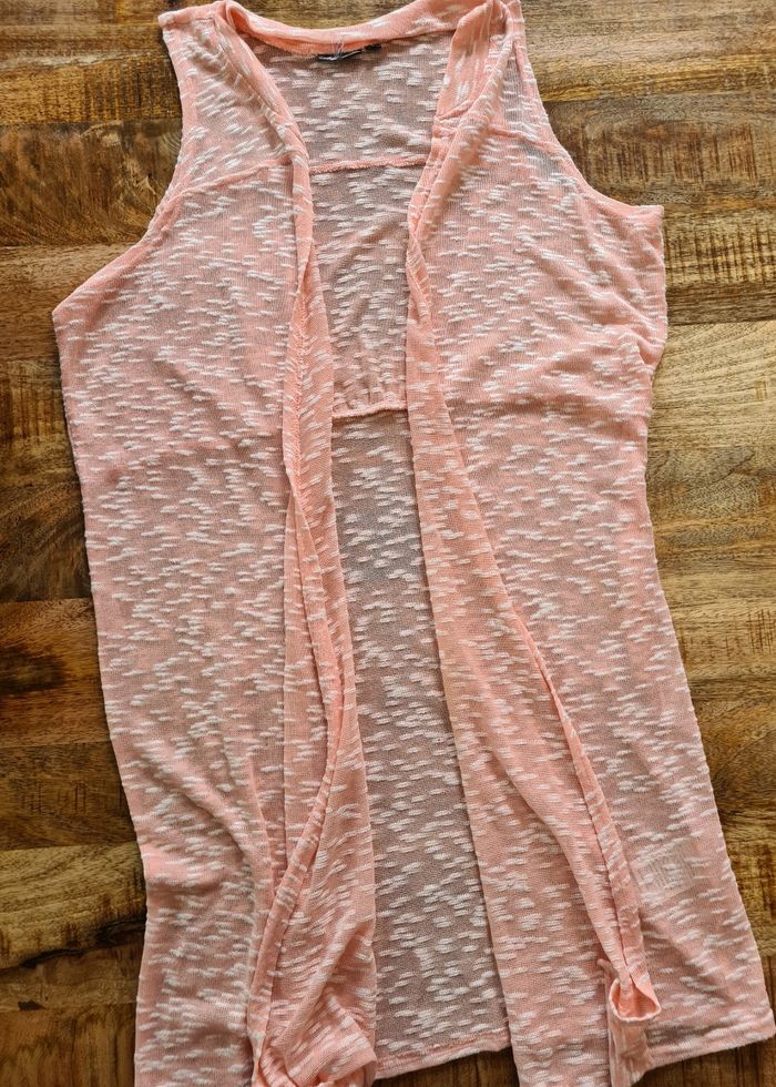 Gilet long sans manche cardigan taille 46.48 - photo numéro 5