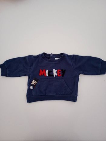 Pull Mickey bleu 3 mois