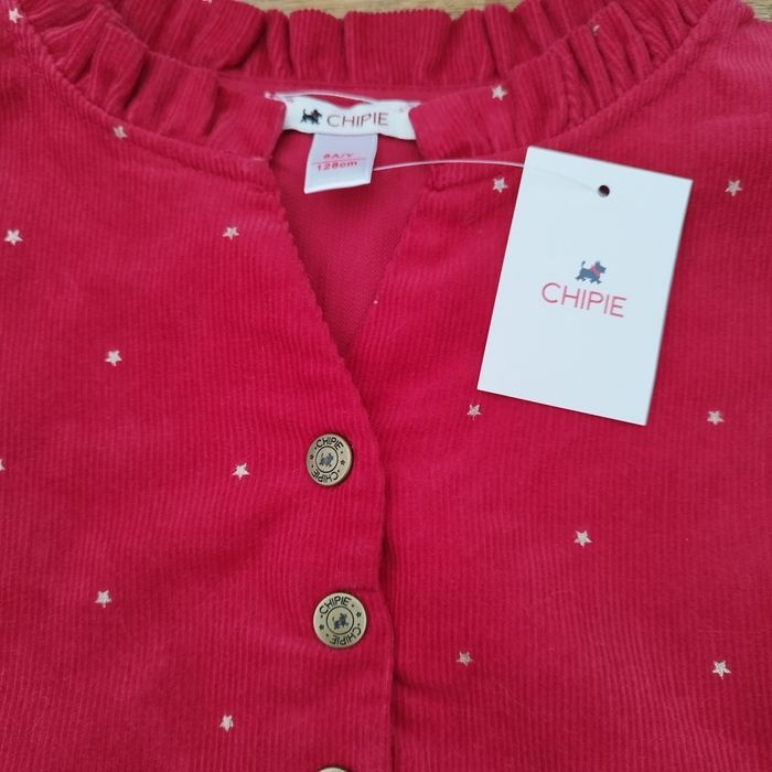 Robe Noël rouge en velours - photo numéro 4