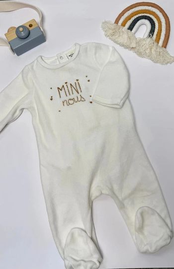Pyjama Mini nous velour TAO taille 6 mois, 68 cm comme neuf