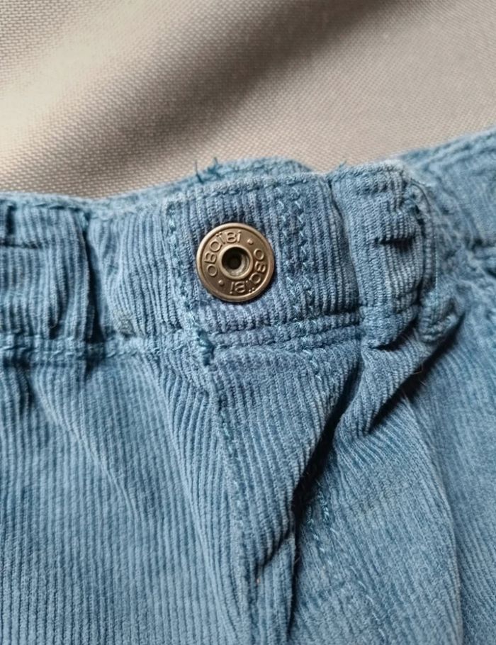 Pantalon bleu velours - photo numéro 3