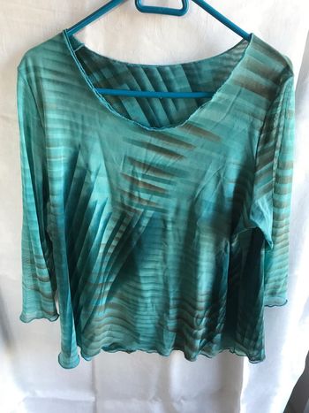 #Haut #teeshirt #voile #Weill #turquoise #taille 42
