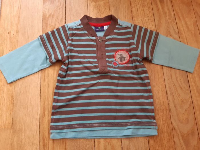 Ensemble marron garcon 6 Mois - photo numéro 2