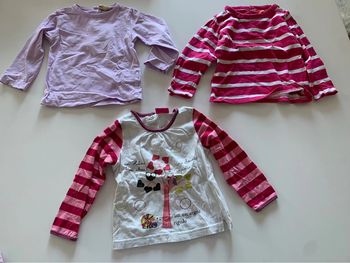 Lot 3 t-shirt manches longues 18mois