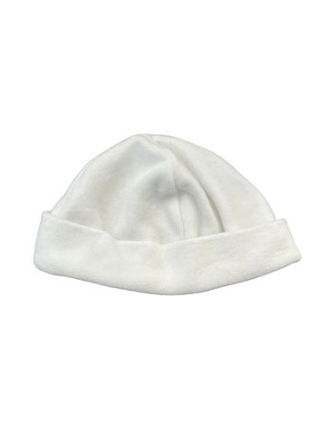 Bonnet bébé en velours blanc - Petit Bateau 1 mois