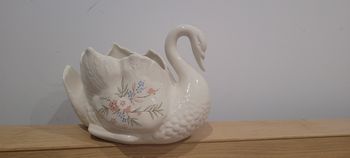 Jarduniere vintage cygne