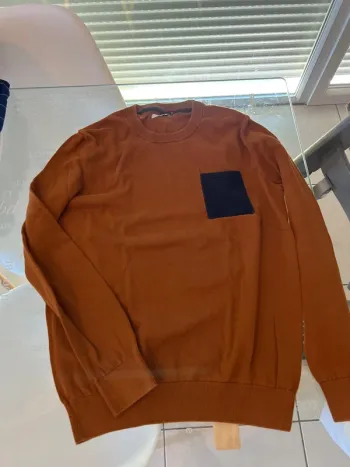 Pull Jules marron/ orange