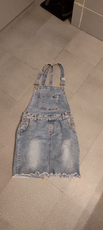 Salopette jupe en  jean