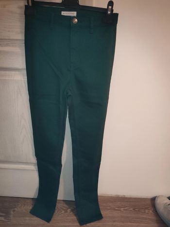 pantalon en jean vert