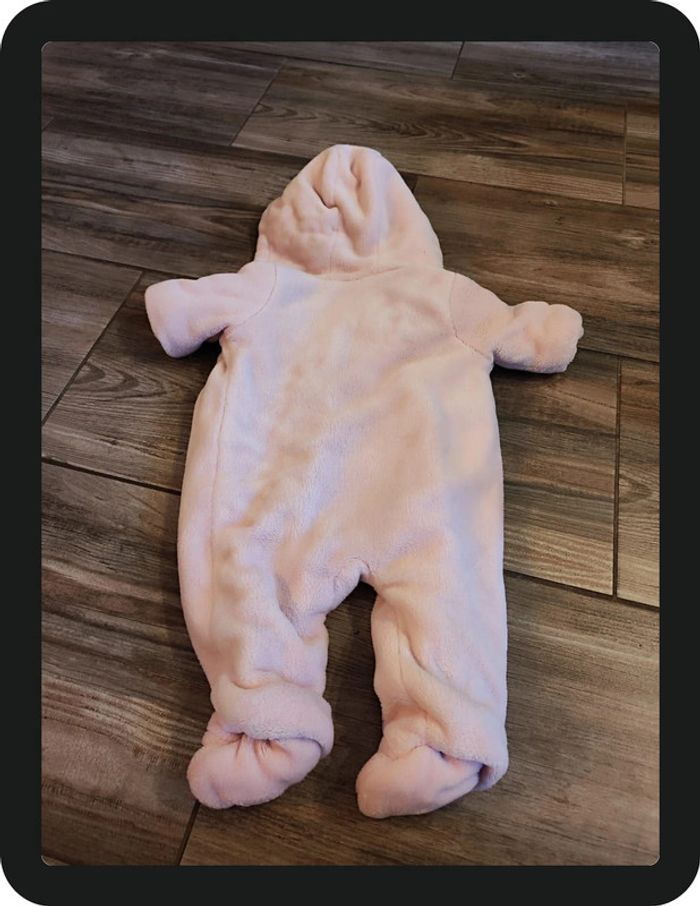 Combinaison rose à capuche Tissaia Taille 6 mois - photo numéro 4