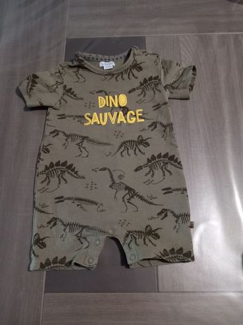 Combishort dinosaure 12mois