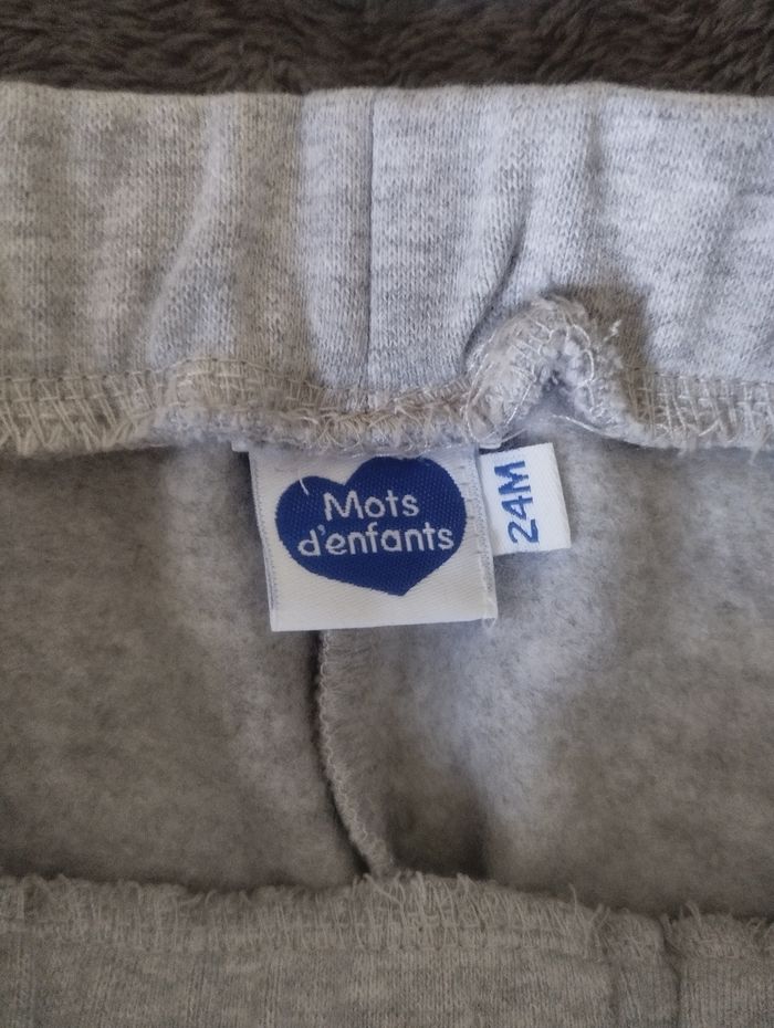 Bas de jogging gris 18-24 mois - photo numéro 2