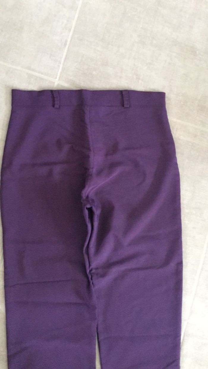 Pantalon violet matière elastane. - photo numéro 7