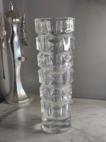 Vase vintage en cristal