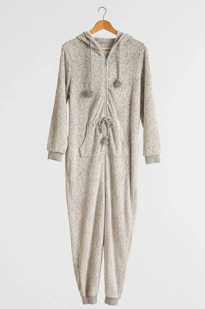 🧸 Combi Pyjama Polaire Femme L/XL - Douceur & Confort Neuf