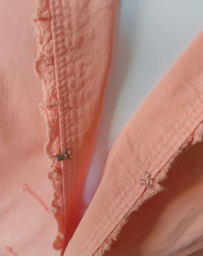 Veste en coton couleur corail Camaïeu taille M - photo numéro 5