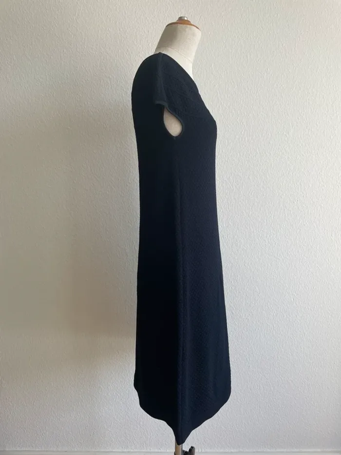 Robe noire texturée Marc Cain - photo numéro 4