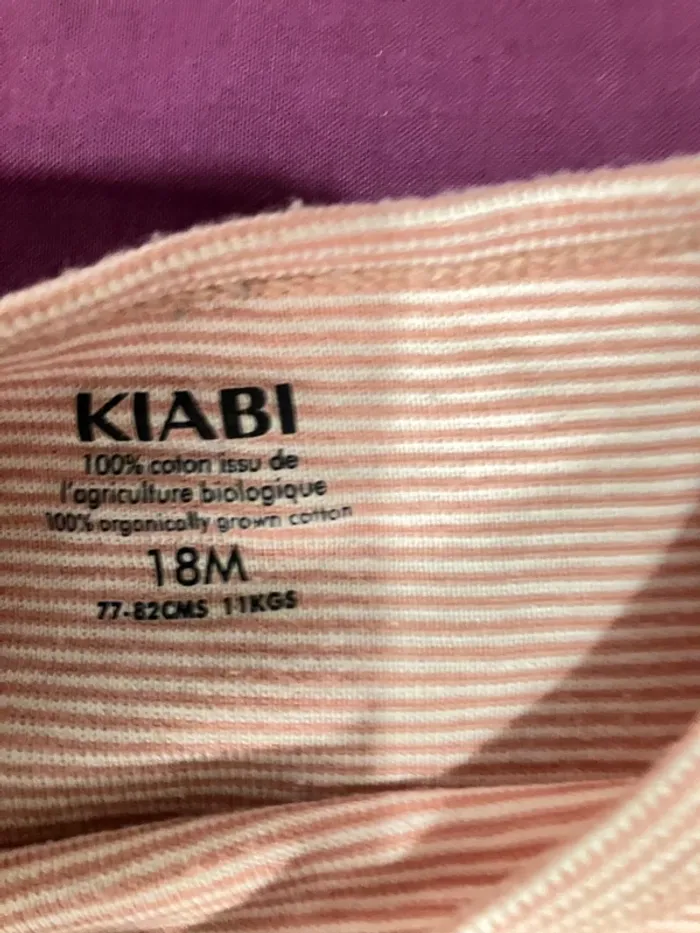 Lot de 3 bodys fille Kiabi en coton biologique - photo numéro 8