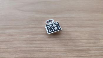 Plaque immatriculation arrière pièce détachée miniature 1/18 Burago Alfa Romeo 2300 spider 1932 #B61