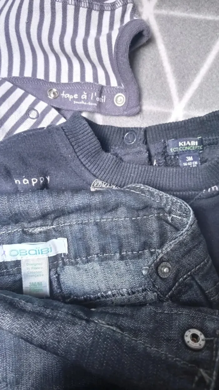 🦁Lot 3 habits, 3 mois garçon - photo numéro 5